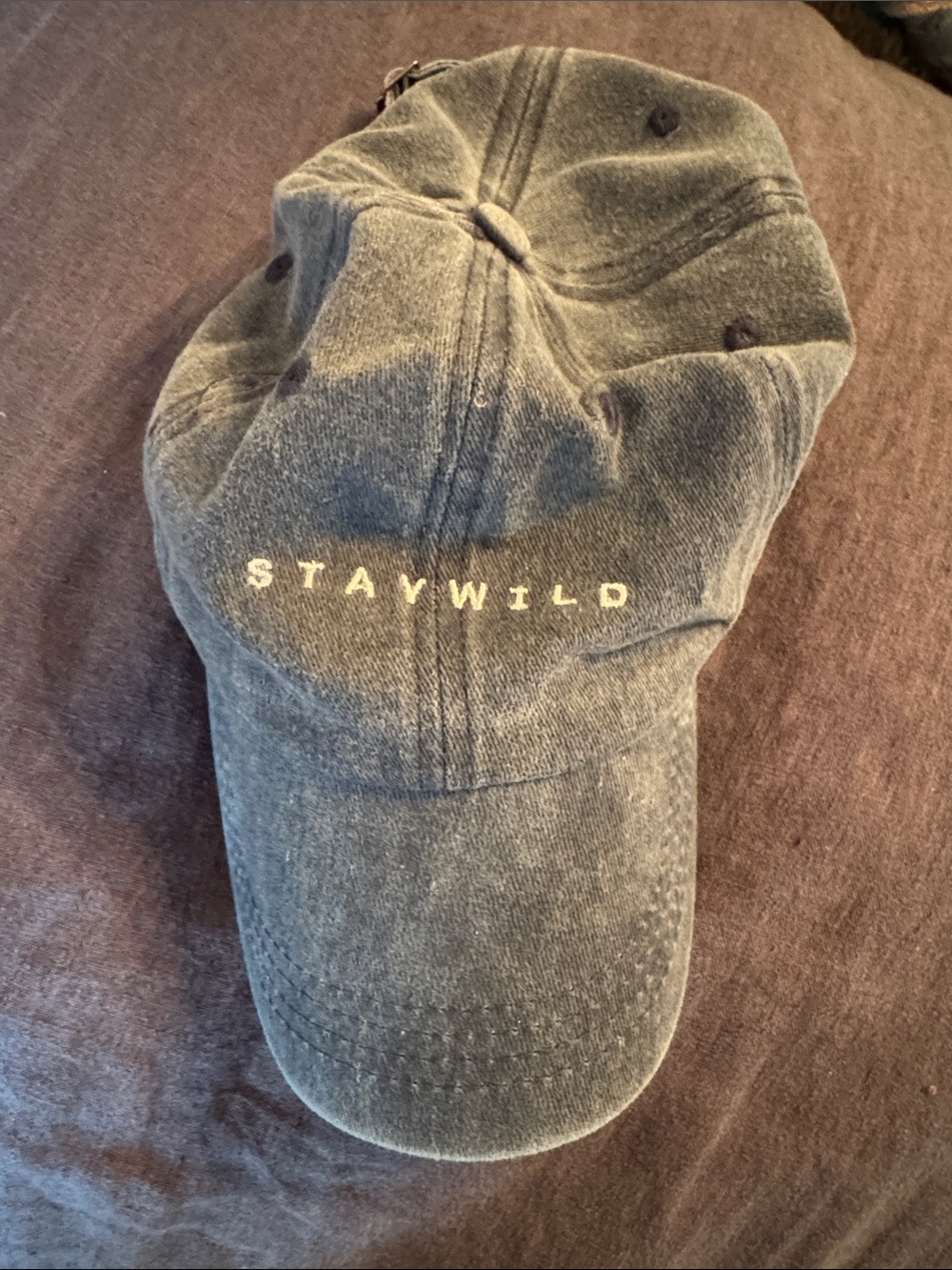 STAYWILD Embroidered Baseball Cap - Faded Navy